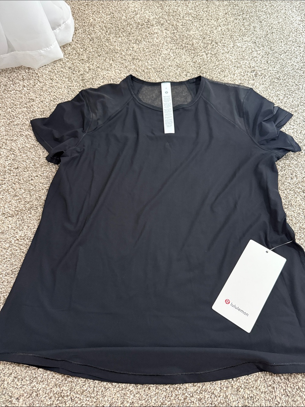 lululemon athletica Black Short-Sleeve sculpt Tee
